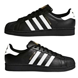 NWOB adidas B27140 ORIGINALS SUPERSTAR FOUNDATION Men's Size 19 BLACK/WHITE 7121
